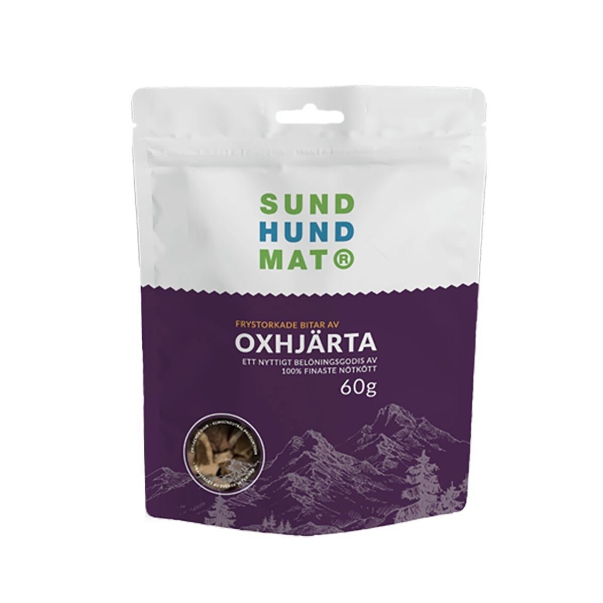 SH Frystorkat Oxhjärta 60g