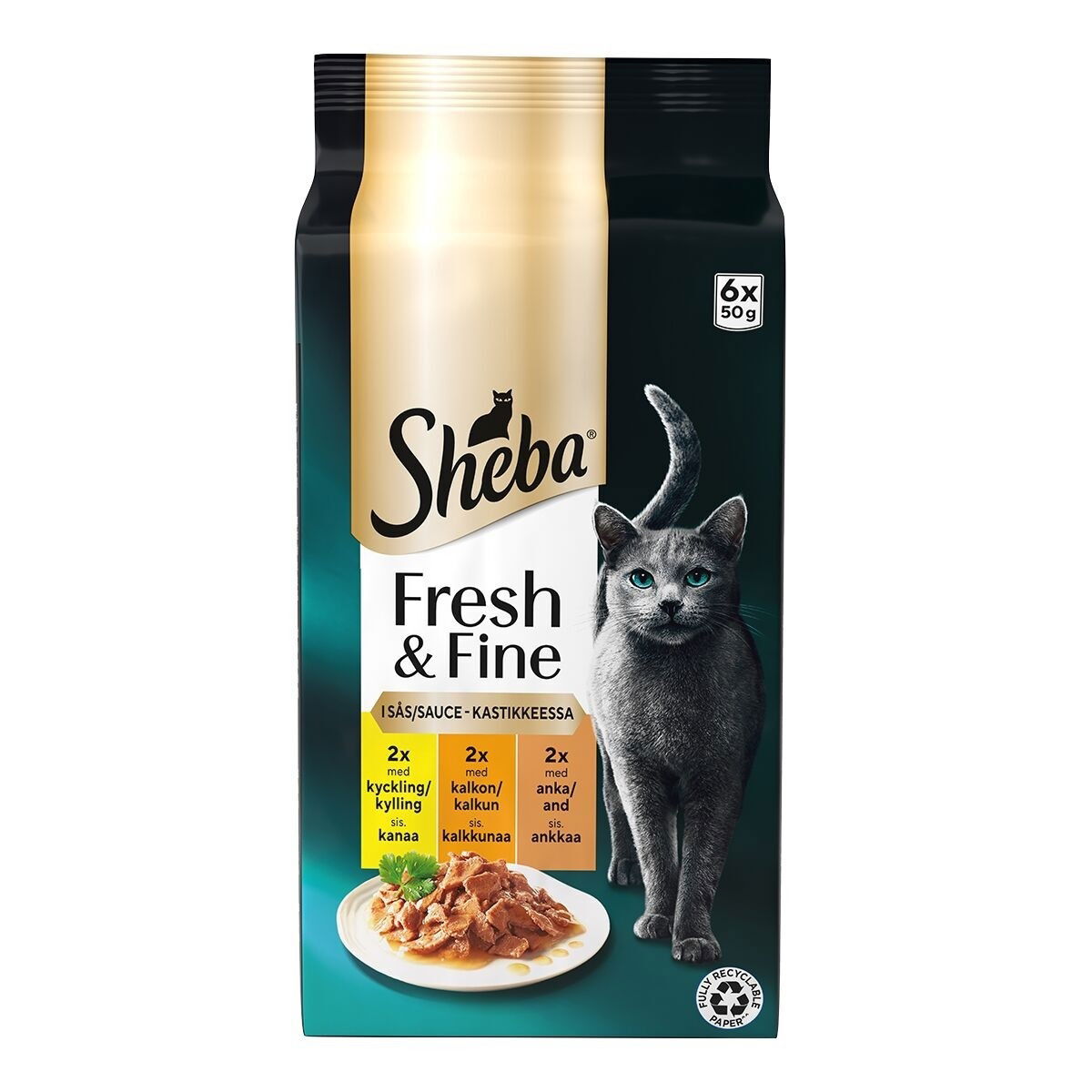 SHEBA Fresh & Fine Poultry 6x50g