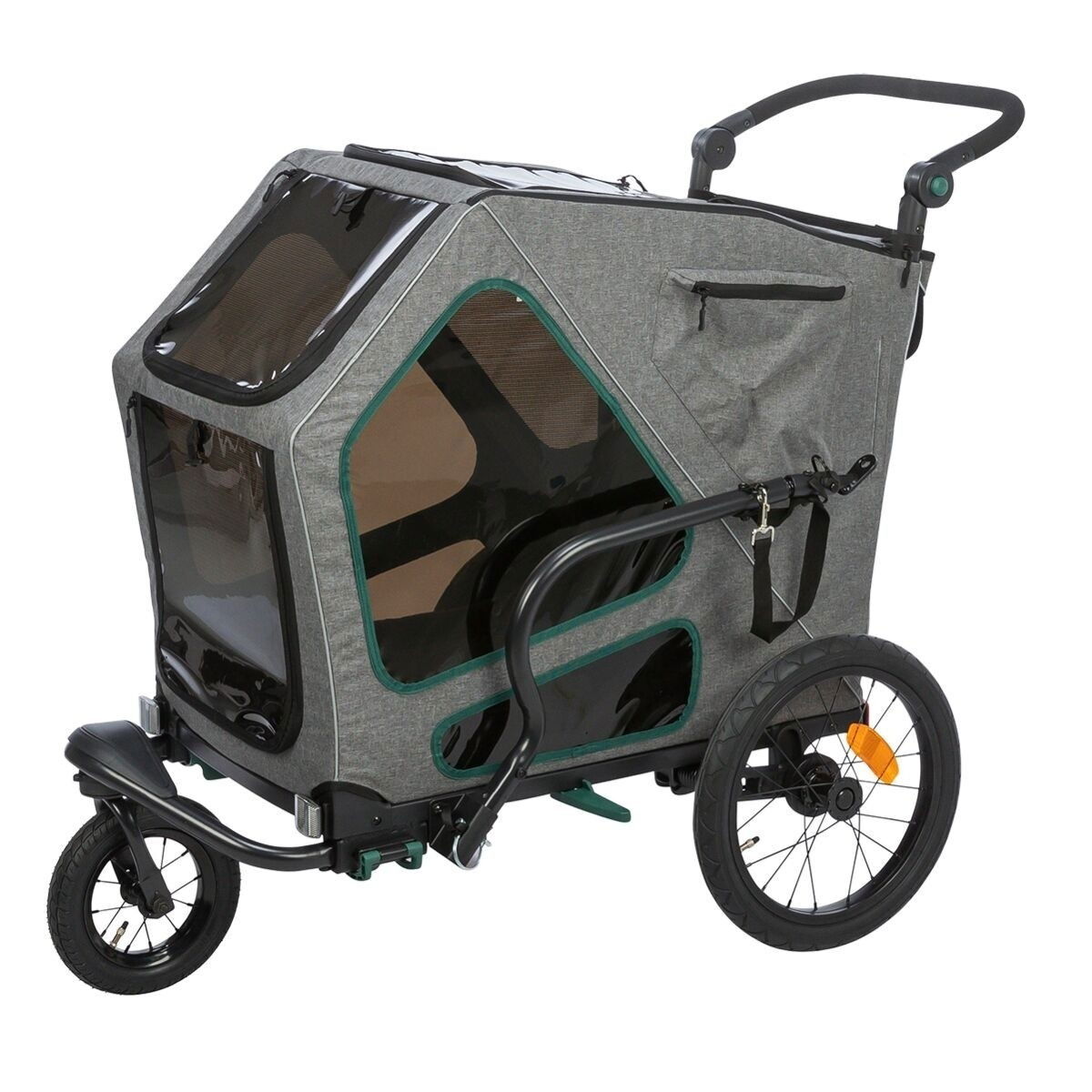 Trixie Bicycle Trailer premium, grey