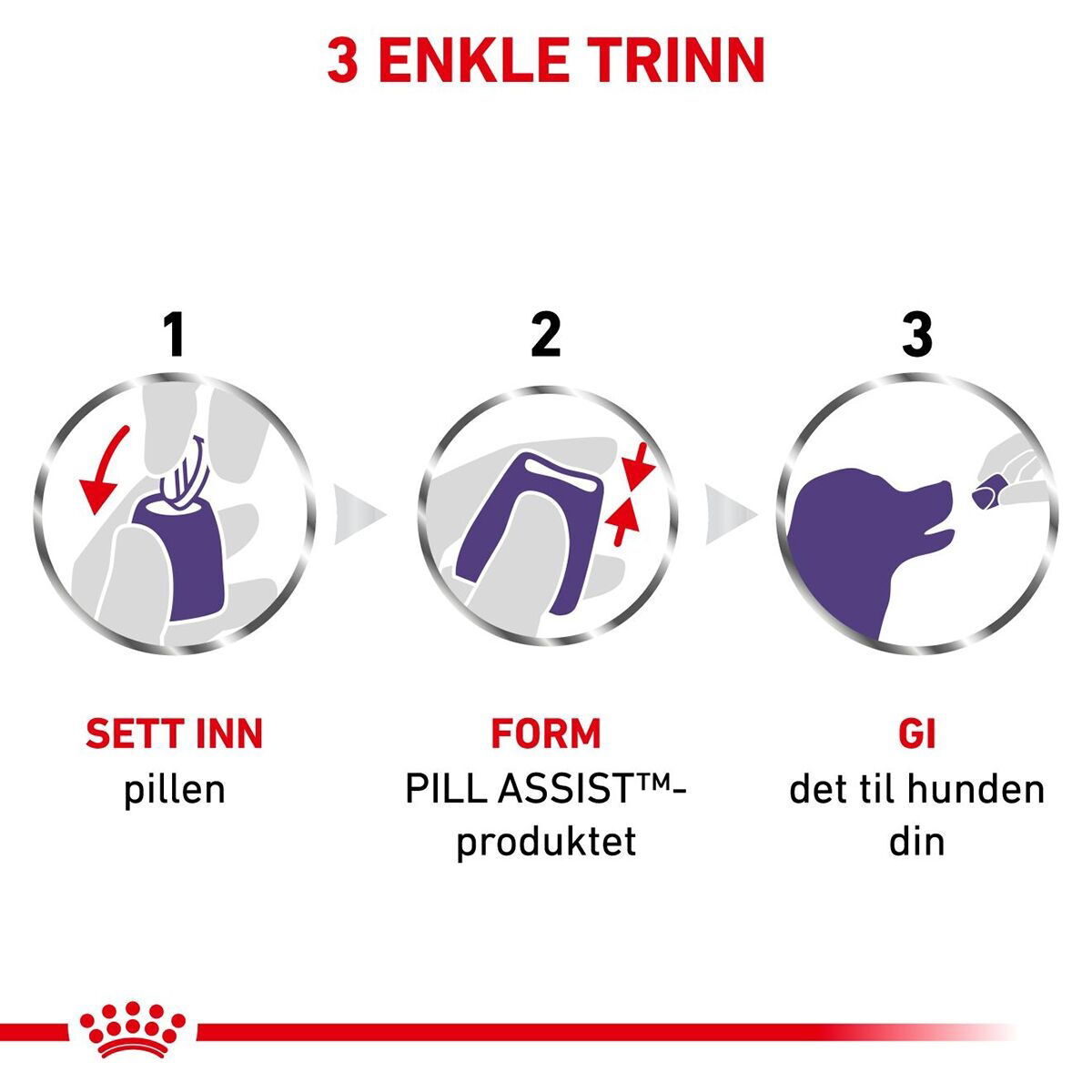 Royal Canin Veterinary Diets Dog Pill Assist M/L 225g