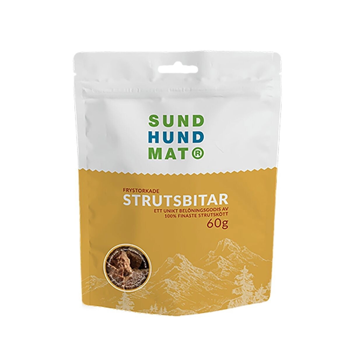 SH Frystorkade Strutsbitar 60g