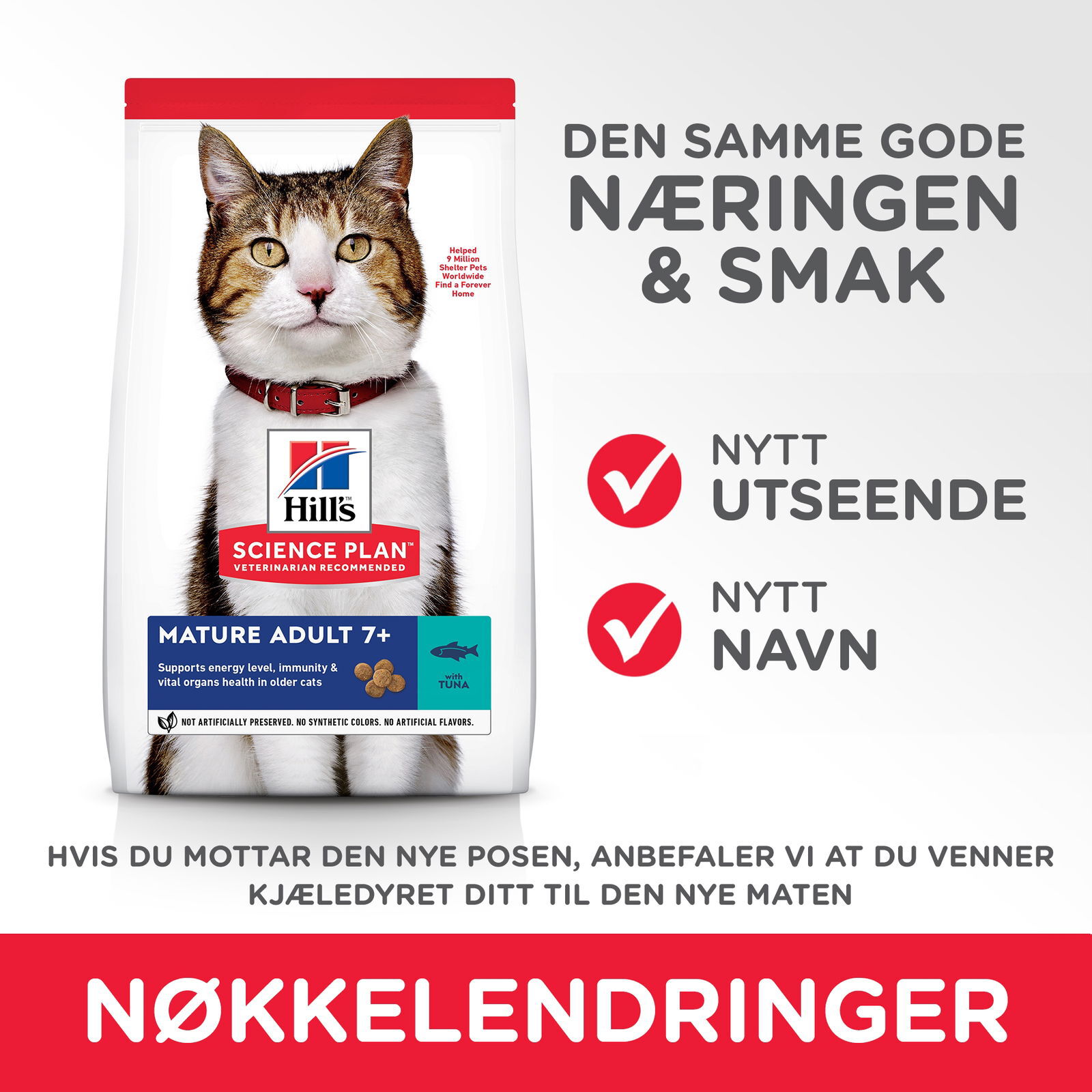 Hill's Science Plan Cat Mature 7+ Tuna