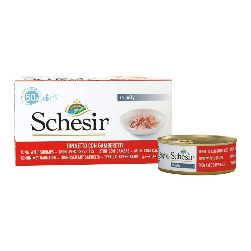 Schesir Jelly Multipack Tuna & prawn 6 x 50 gr