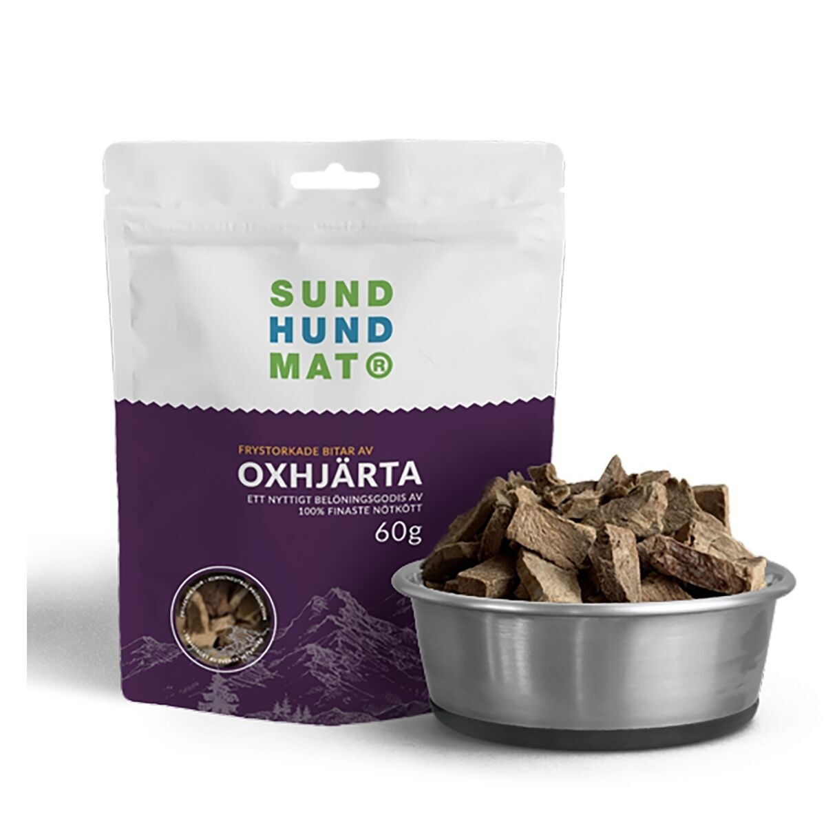 SH Frystorkat Oxhjärta 60g