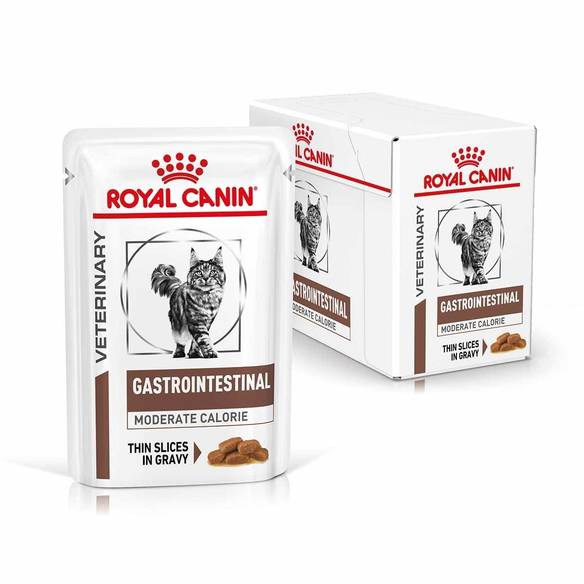 Royal Canin Veterinary Diets Gastrointestinal Moderate Calorie Slices In Gravy våtfôr til katt