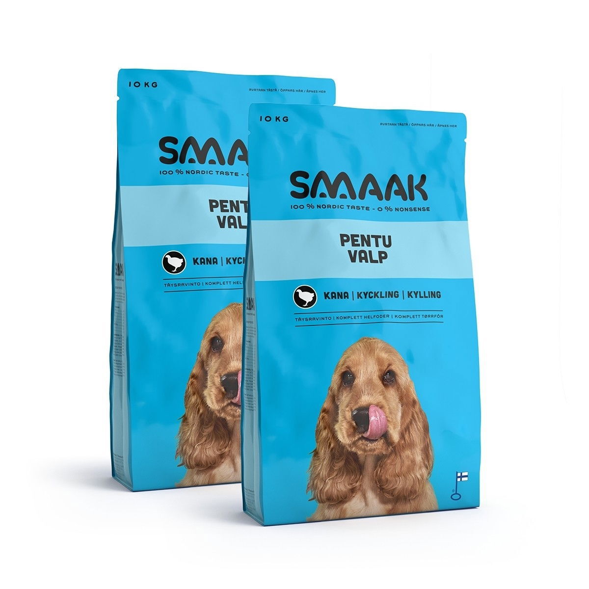 SMAAK Dog Puppy Kylling 2 x 10 kg