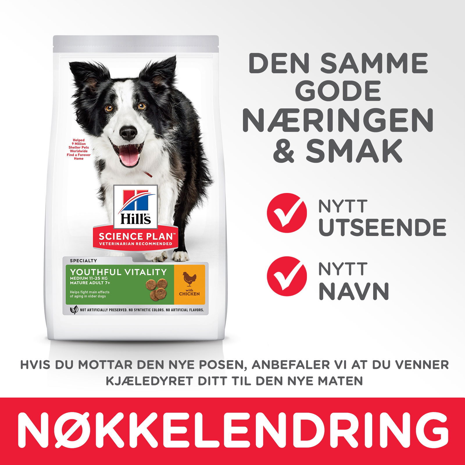 Hill's Science Plan Dog  Senior Vitality Medium