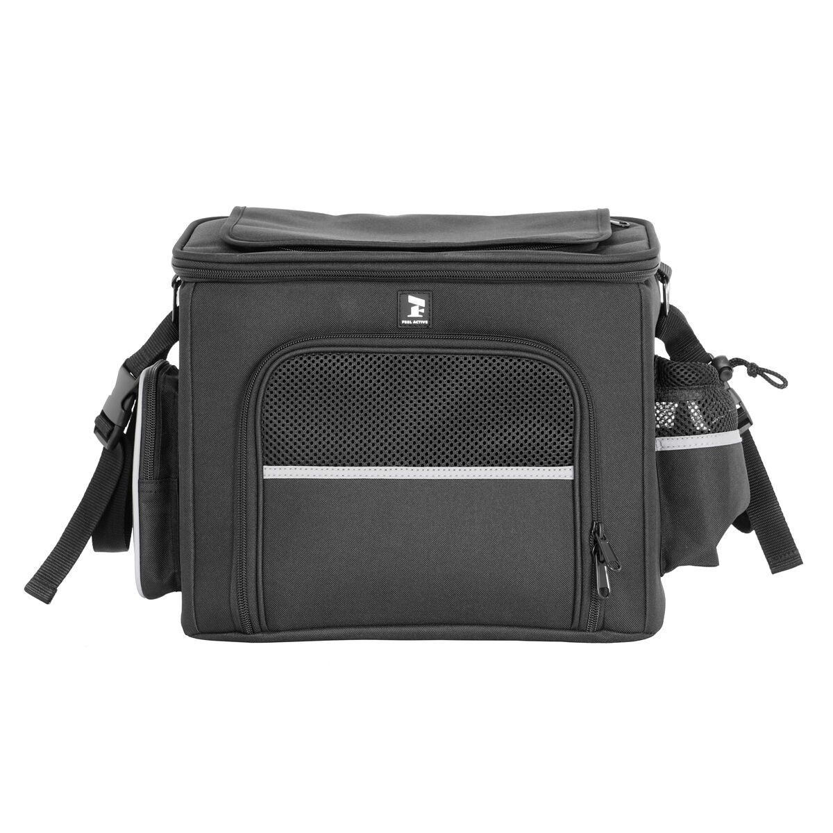 Feel Active Bicycle basket with metal rack black