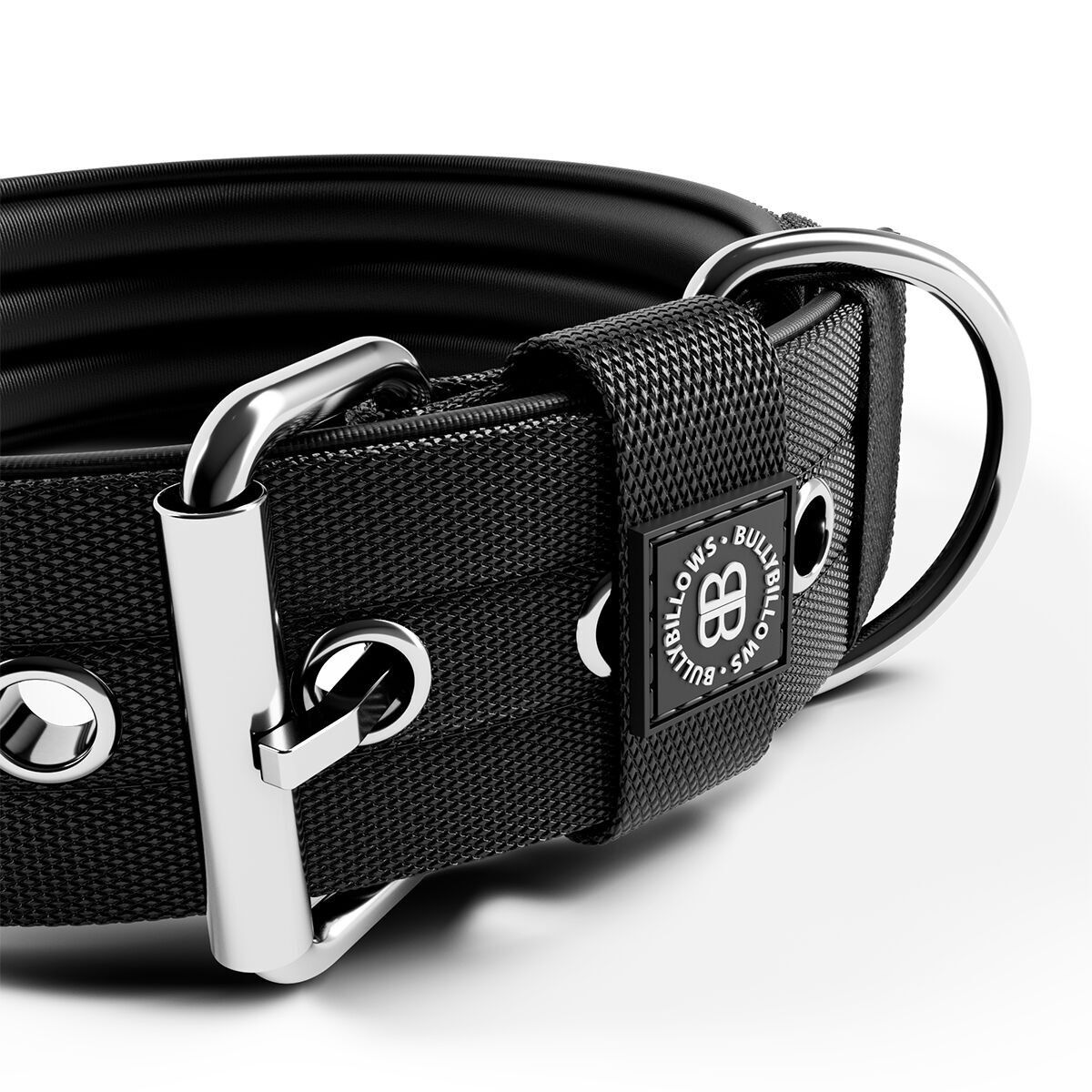 BullyBillows Pin Buckle Collar No Handle 5cm Black