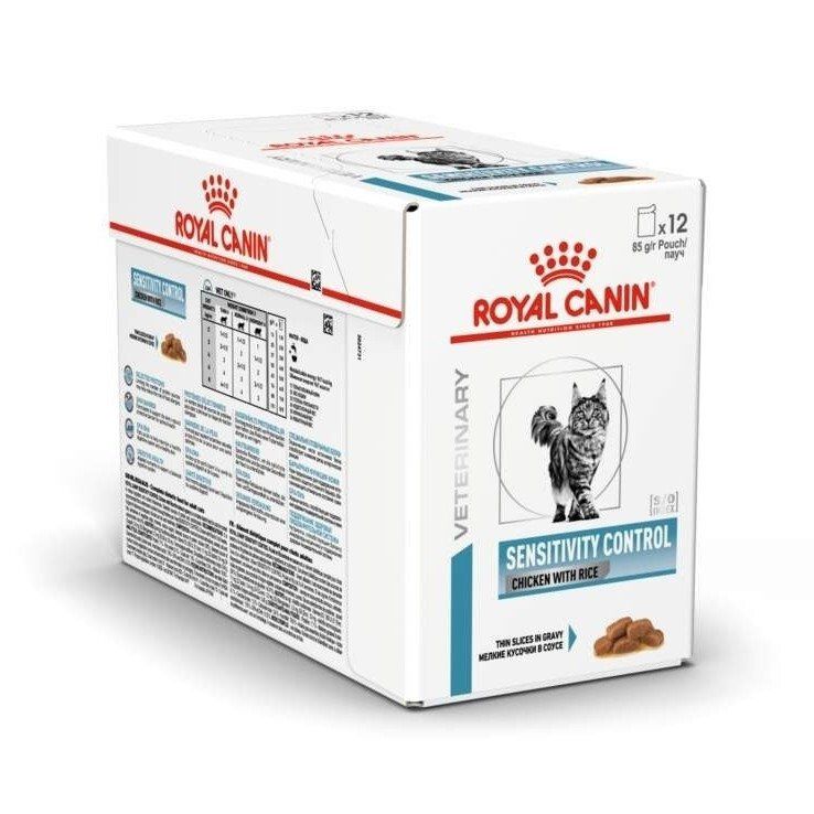 Royal Canin Veterinary Diets Derma Sensitivity Control Chicken Pouch våtfôr til katt