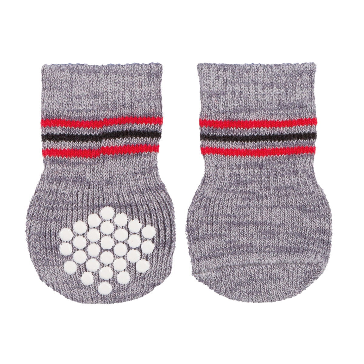 Dog socks, non-slip, 2 pcs., grey