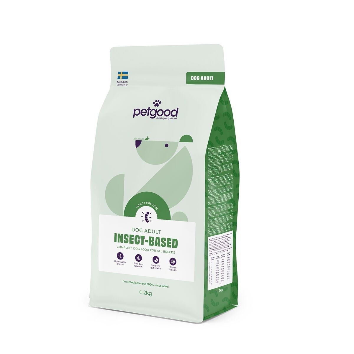 Petgood insect-based dog food adult