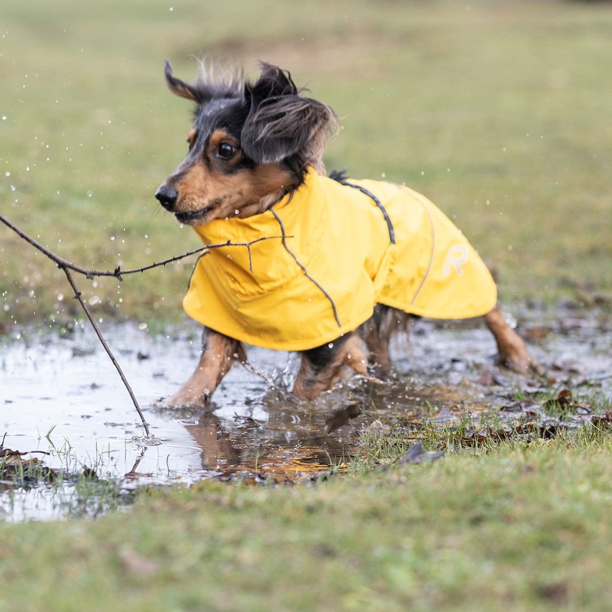 Rukka Hayton eco raincoat, yellow