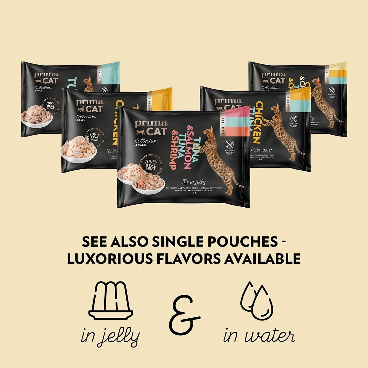 Prima Cat Tonfisk med Kyckling i Gelé