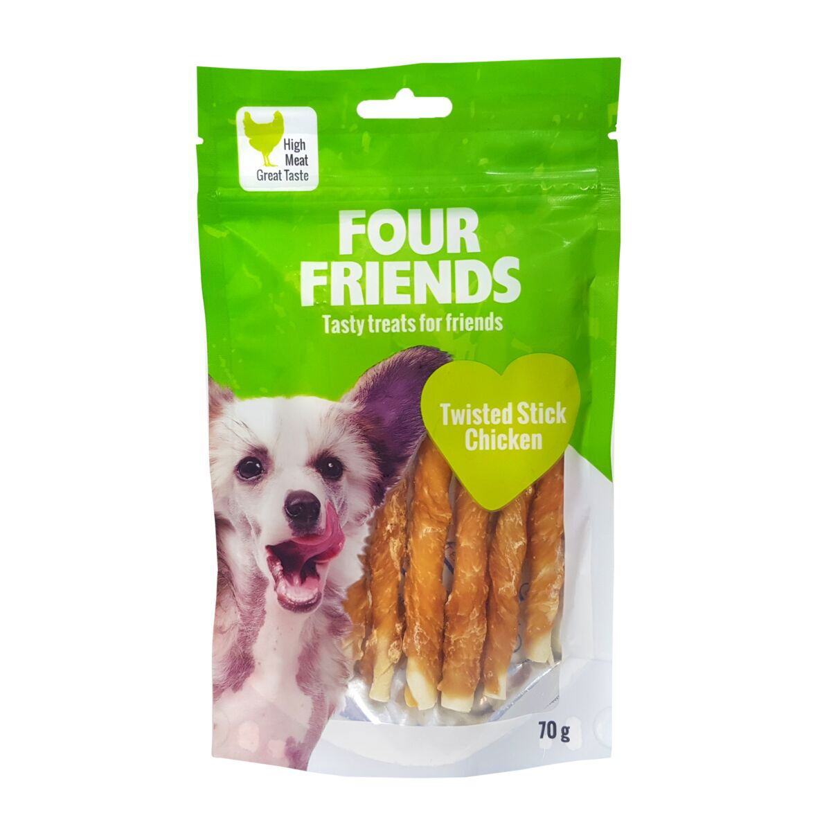 FourFriends Twisted Stick Chicken 12,5 cm 40 pack