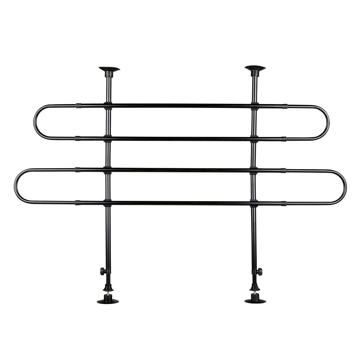 Trixie Car safety grid angled black, width: 85-140 cm, height: 75-110 cm