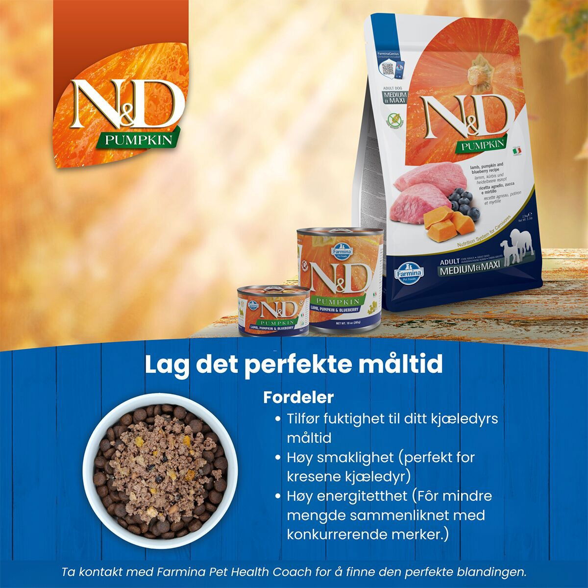 N&D Dog Lamb&Pumpkin S 140g