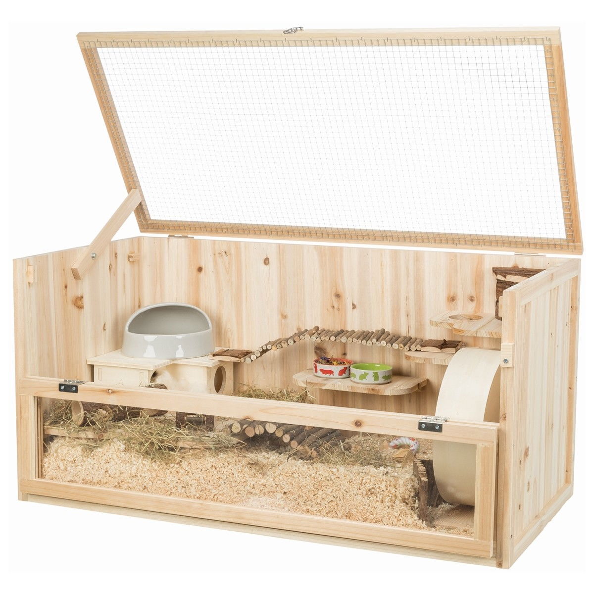 Jyrsijän puinen häkki Trixie