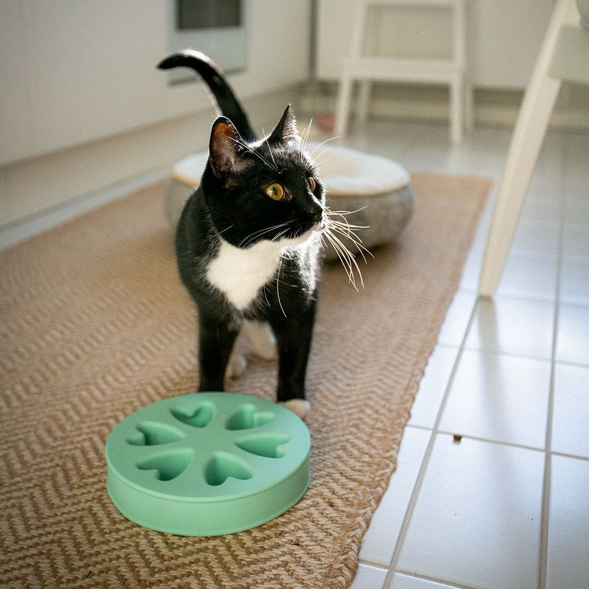 Little&Bigger Lovely Slow Feeder / Digging Bowl Silicone Mint
