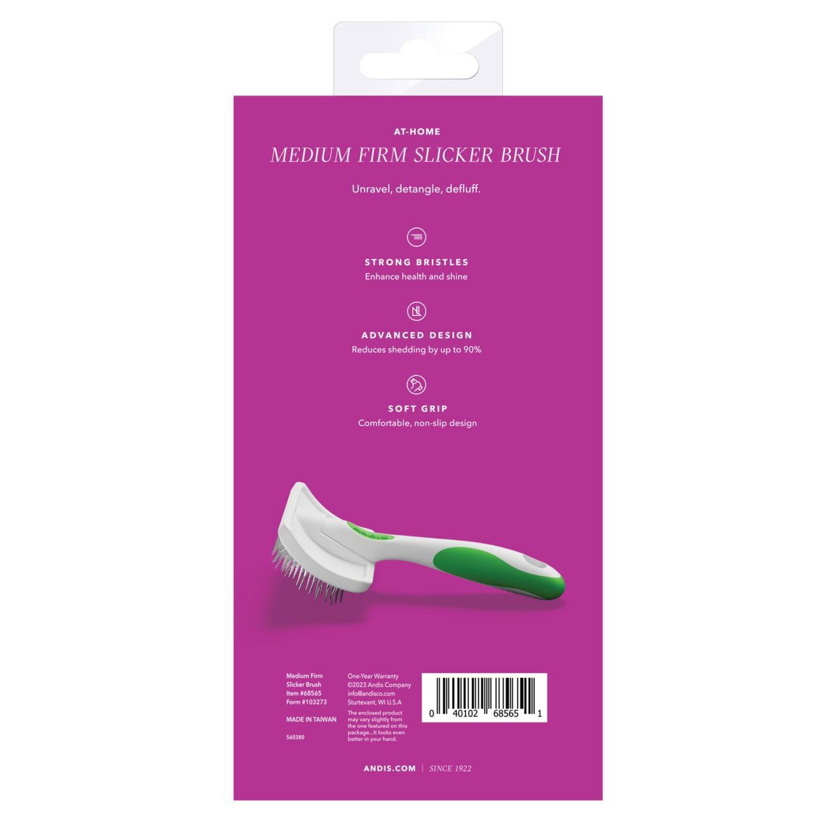 Andis firm slicker brush