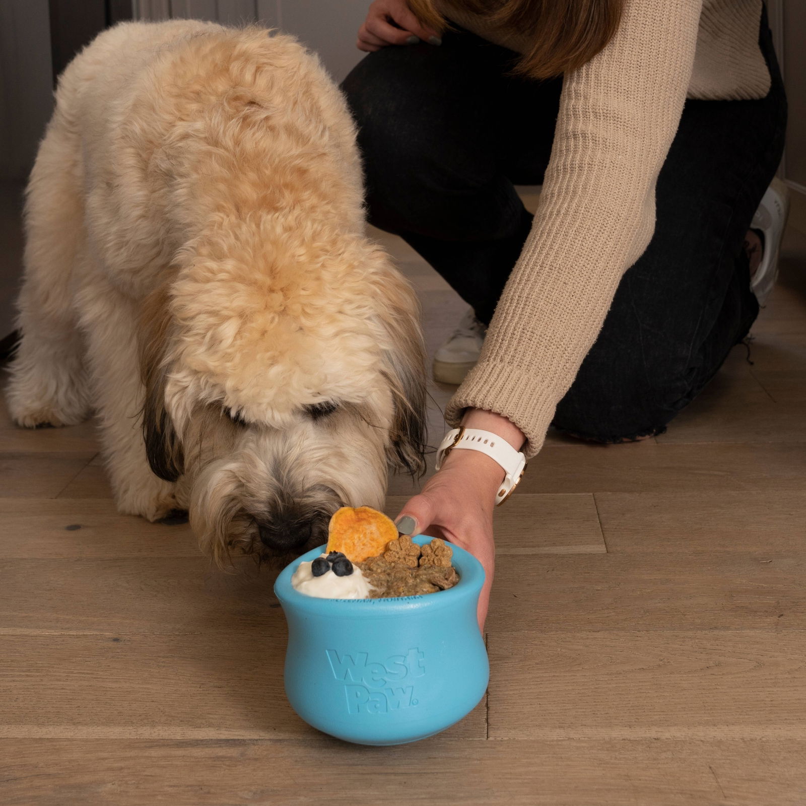 West Paw Toppl aqua blue