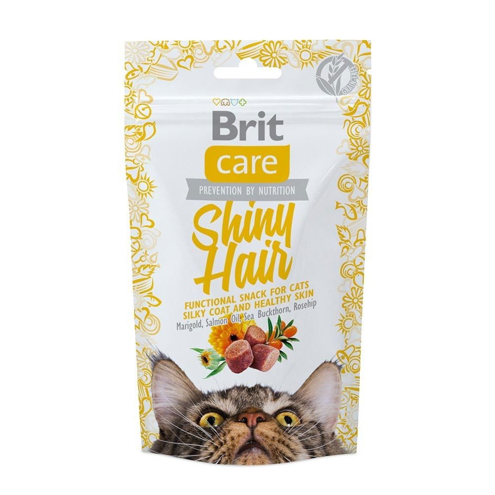 Brit Care Cat Snack Shiny Hair 50 g