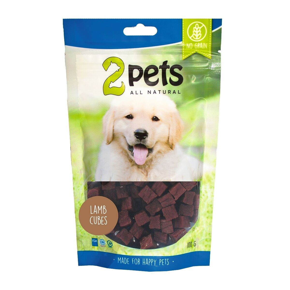 2Pets Dogsnack Lam Cubes