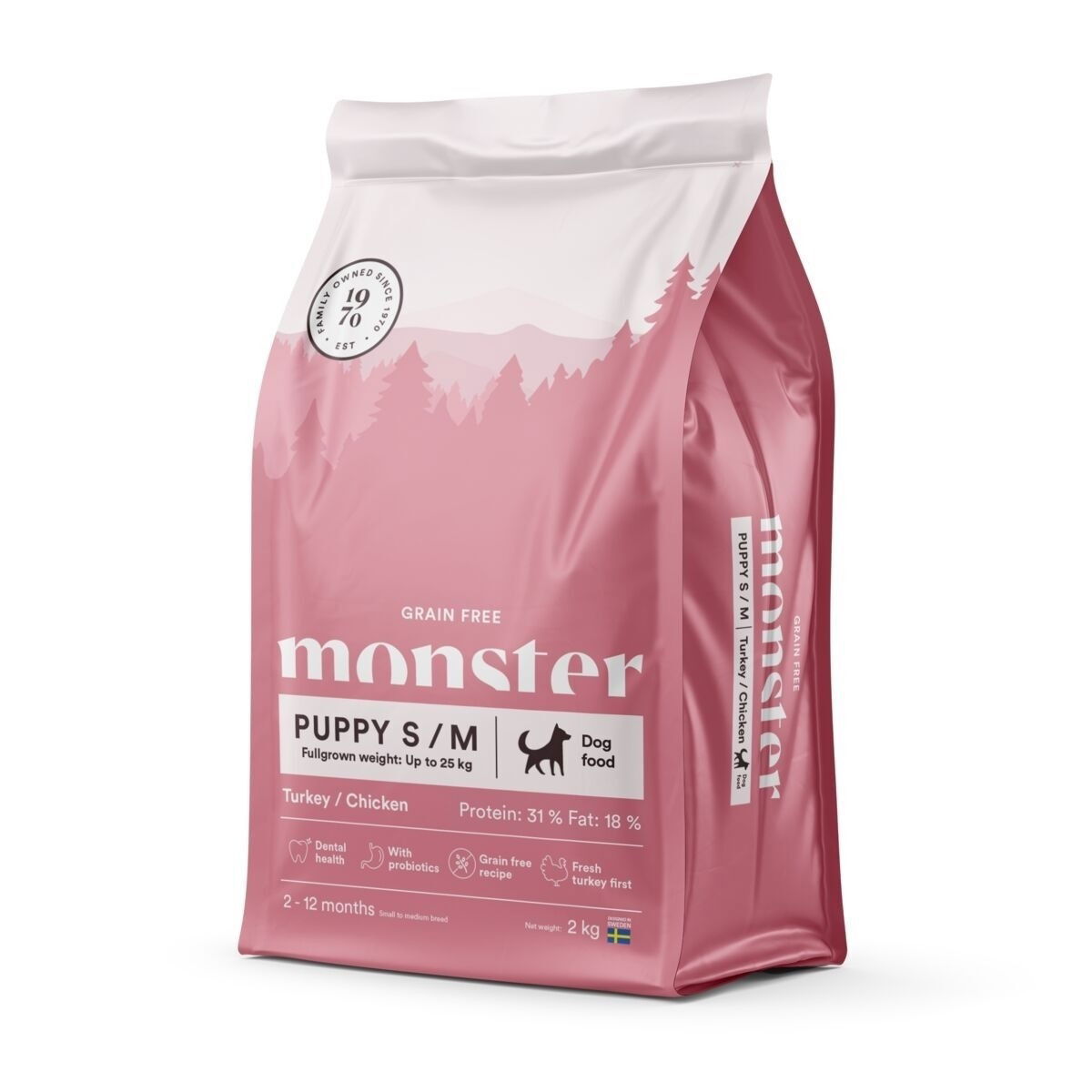 Monster Dog Grain Free Puppy small/medium Turkey/Chicken