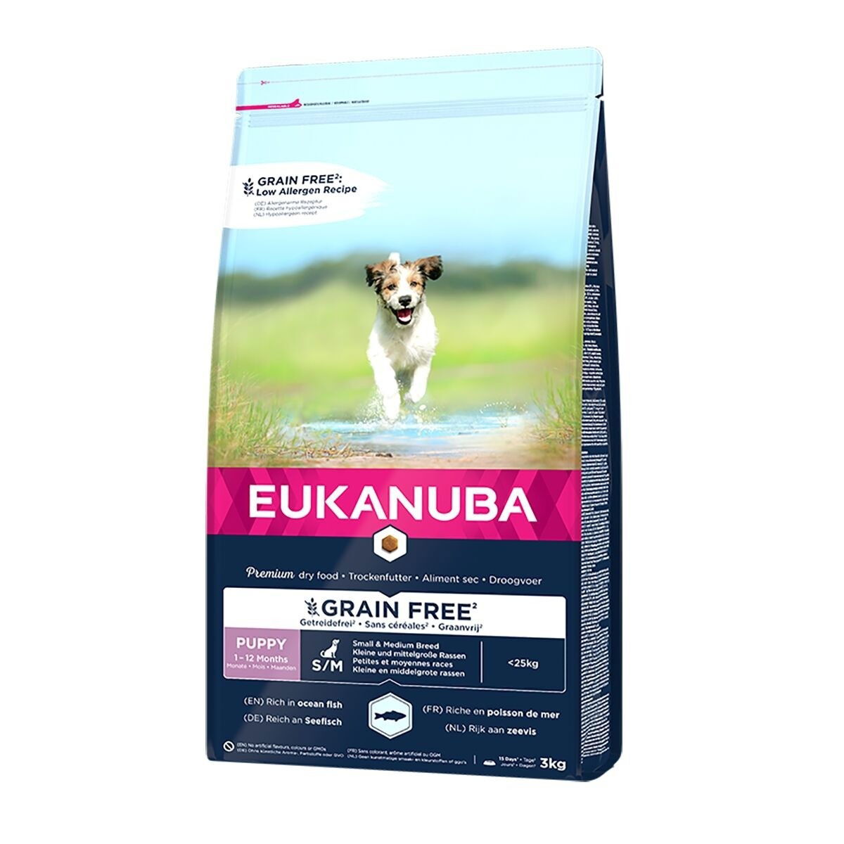 Eukanuba Grain Free Puppy Small & Medium Breed Ocean Fish 3 kg