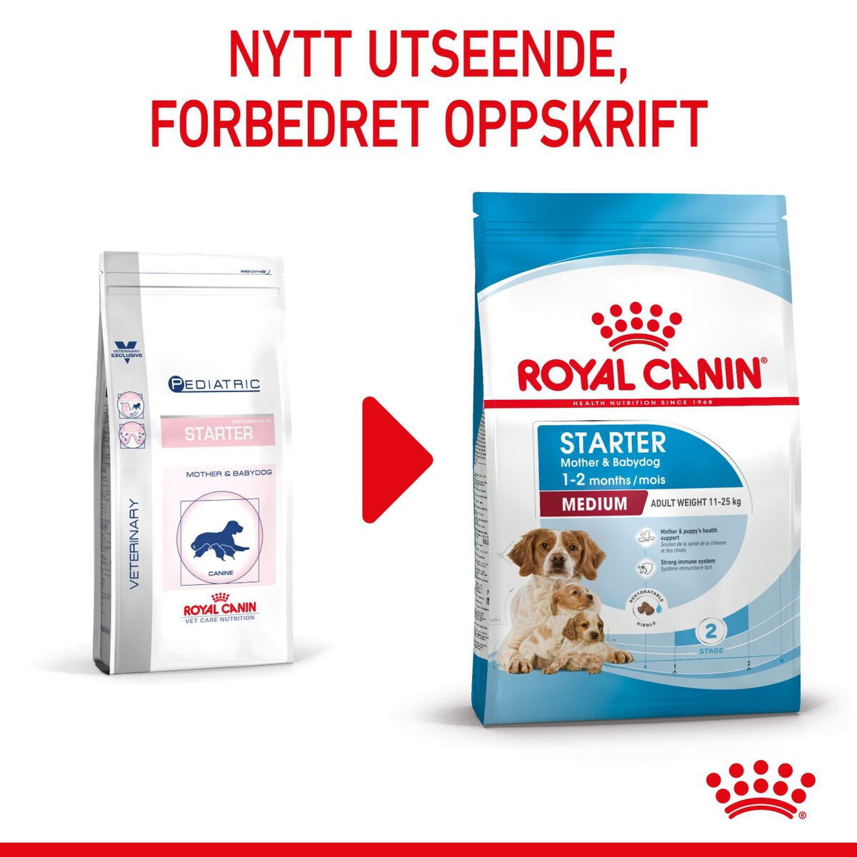 Royal Canin Medium Starter tørrfôr til hund og valp