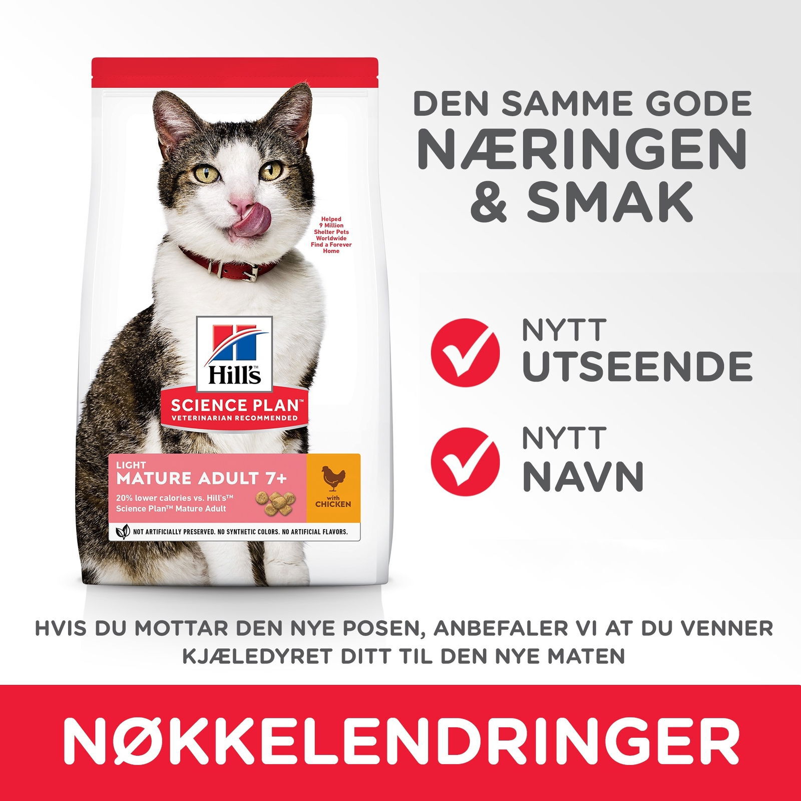 Hill's Science Plan Cat Mature 7+ Light Chicken