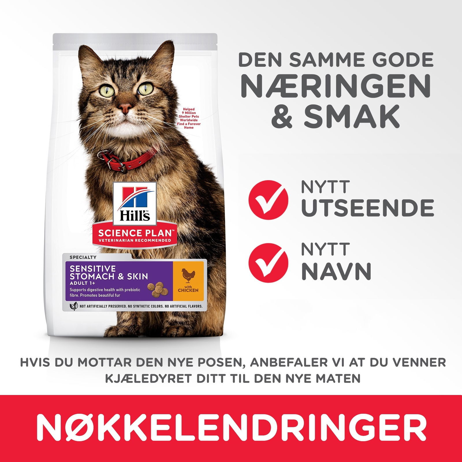 Hill's Science Plan Cat Sensitive Stomach & Skin Chicken